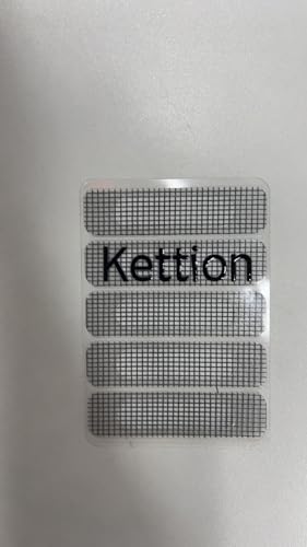 Kettion 100-teiliges Fliegennetz-Reparaturset, Moskitonetz, Fliegengitter, Insektennetz-Reparaturset, Klettverschluss, selbstklebender Insektenschutz, Fenster-Moskitonetz, Grau