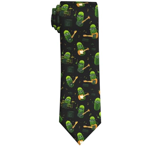 DEKIFNHG Rock Pickles MenS Tie Funny Casual Neckties For Men Holiday Season Party Gifts