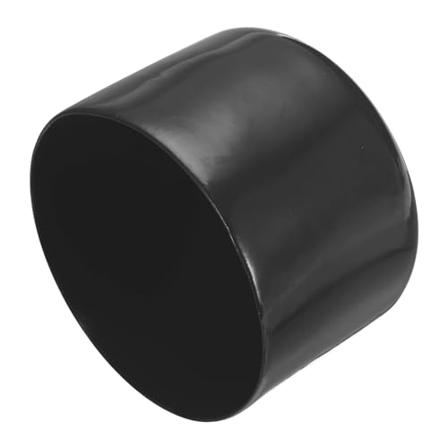 Image of uxcell 4pcs Rubber End Caps 57mm ID Vinyl Round End Cap Cover Screw Thread Protectors Black, 40mm Height