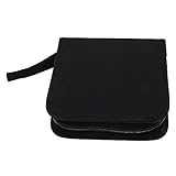 Support de pour boîtier dvd - avec fermeture à glissière, ce dvd protège vos articles contre les chutes et l'effilochage, étui support dvd CD