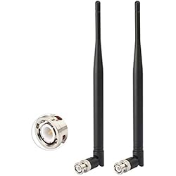 Lavalier Shure Inalámbrico Bingfu Antena de Receptor Micrófono Inalámbrico UHF 470MHz-960MHz Macho BNC (2-Paquete) para Receptor Sistema de Micrófono Inalámbrico Audio Digital Remoto Dispositivo Amplificador Sintonizador