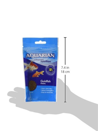 AQUARIAN Complete Nutrition, Aquarium Goldfish Food Pellets Also Suitable For Small Pond Fish, 100 g Bag - Image 3
