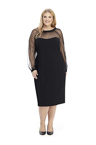 Image of Maggy London Women's Illusion Dress Occasion Event Party Holiday Cocktail Guest of Wedding.