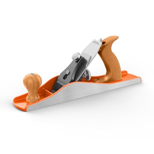 JORGENSEN No.5 Wood Planer, Hand Planer for Woodworking, Jack Plane for Trimming, Craft - Professional Smoothing Plane with Ductile Iron Body, Adjustable Cutting Depth, Ergonomic Handle
