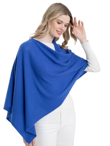 Image of CLAUDIA NICHOLE Womens 100% Cashmere Dress Topper - Cashmere Poncho Wrap