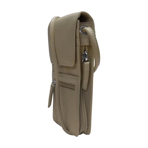 Image of ili New York 6827 Genuine Leather Crossbody Organizer with RFID Blocking Lining | Genuine Leather
