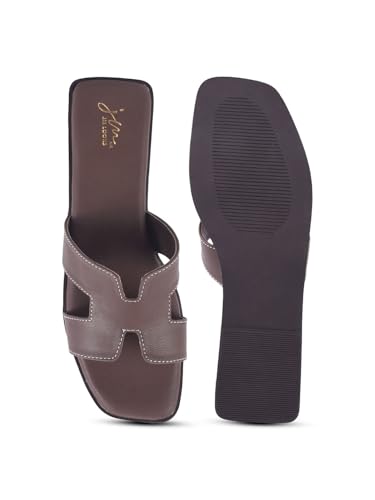 Image of JM LOOKS Women's Open-Toe Slip-On Flat Sandals