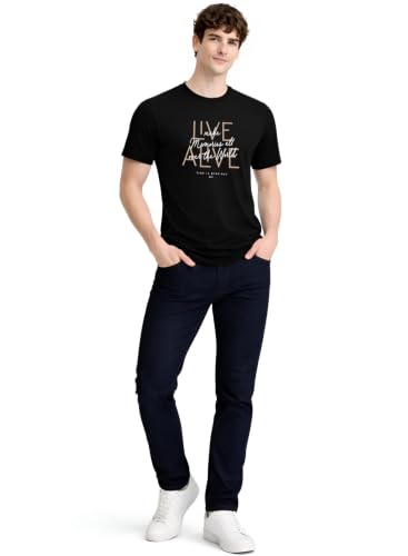 Image of ADRO Printed Tshirt for Men | Cotton Printed T-Shirt | Regular Fit Casual Mens T-Shirts | Premium Summer Tshirts