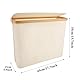 ASelected 23L Toilettenpapier Aufbewahrungskorb, 45 x 15 x 35 cm Klopapier Aufbewahrung, Toilettenpapier Aufbewahrung Organizer Toilettenpapierständer 12 Rollen für Badezimmer Wäsche Wohnzimmer