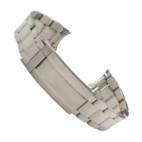 [����[�ł�] 19mm �V���o�[ �X�N�����[ 904 �X�e�����X�X�`�[�� �I�C�X�^�[ �J�[�u�G���h �E�H�b�`�X�g���b�v �o���h SKX5 Sxns80 Snxs79 Snxs79k Snxs77k Snxs73 �Ή�(Frosted silver-3)