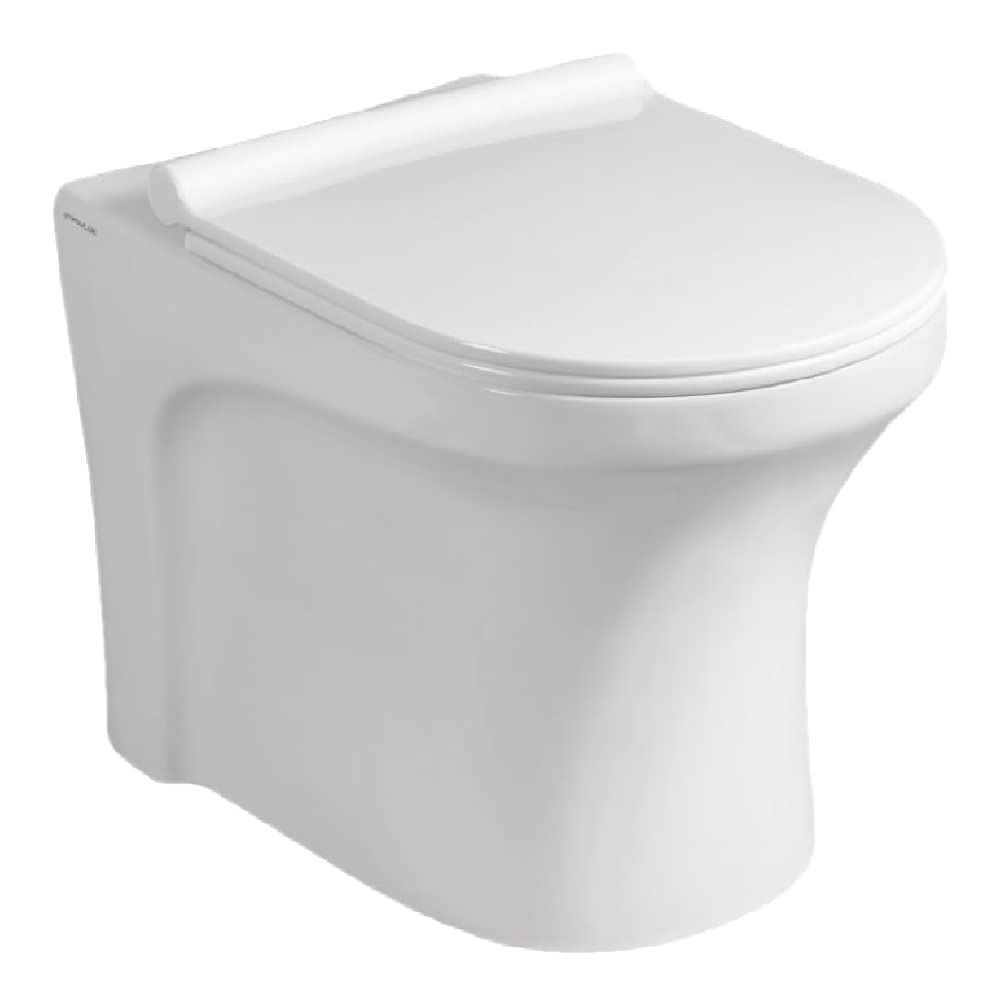 Vardhman Ceramics Floor Mounted European Water Closet One Piece Western Toilet Commode EWC S Trap with Slow Motion Soft Close Seat Cover (EWC-RETRO-S-WHITE) (B0BXHQDZBC) Amazon Price History, Amazon Price Tracker