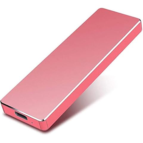 Portable 2TB External Solid State Drive Type-C USB 3.1 High-Speed External Hard Drive for PC, Laptop, Phones and More(J-2TB-red) Cover