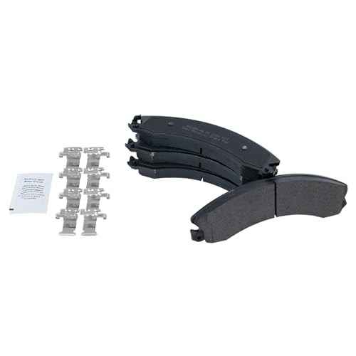 Image of TRQ Brake Pad & Rotor Kit Semi-Metallic Compatible with 2009-2016 GMC Savana 3500