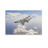 JH-7 Poster mit Militär-Kampfflugzeug, Flunder-Kampfflugzeug, dekorative Leinwand, Familienschlafzimmer, Kunstwerk, Bild, Gemälde, 40 x 60 cm