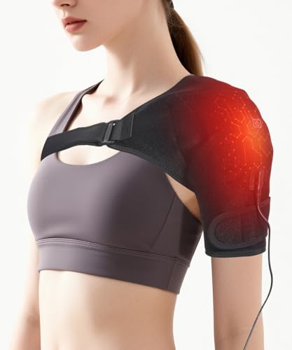 MOTAYU Shoulder-Heating-Pad-Heated-Wrap - 3 Heat Levels Heating Pad for Shoulder Pain for Men Women...