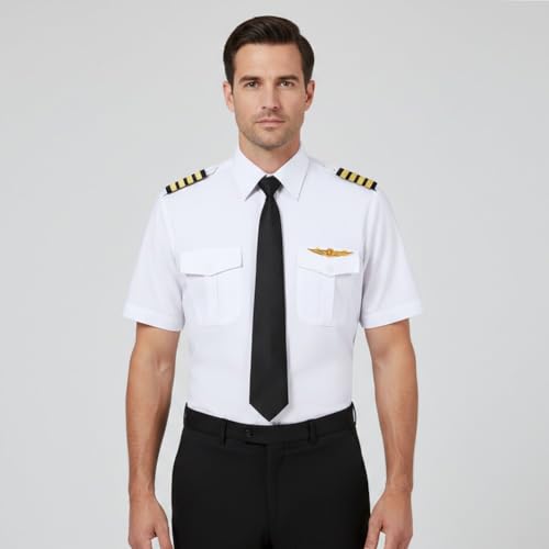 Camisa de piloto de aviación para el día a día en cabina y simuladores de vuelo 3