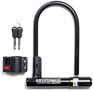 Kryptonite Keeper 12 STD U-Lock with Bracket - Black