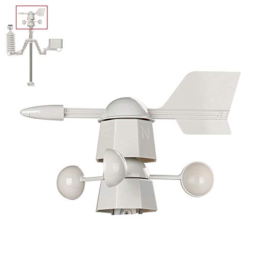 Replacement Wind Speed Sensor for weather station,1 PCS of Spare part for weather station to test the wind speed,Wind Speed Sensor Anemometer Three Cups Wind Speed Detector