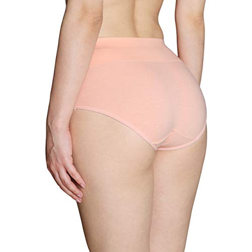 Image of INNERSY Womens Underwear Cotton Briefs Postpartum High Waisted Panties 5 Pack