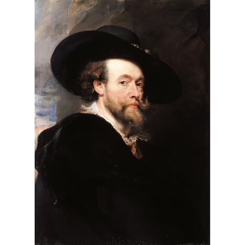 Rubens portrait de l'artiste impression giclée 61 x 81 cm toile décoration murale