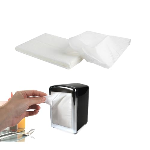 SAVEUR ET DEGUSTATION KA1210 Serviette pour Distributeur 100 Pièces Papier Blanc 8 x 12,50 x 0,20 cm