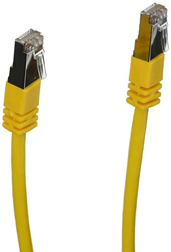 Image of C2G 27243 Cat5e Cable - Snagless Shielded Ethernet Network Patch Cable, Yellow (3 Feet, 0.91 Meters)