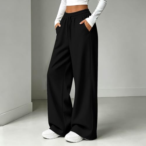 Track Pants Women Straight Leg Sweatpants For Women Baggy Fall Lounge - image 3