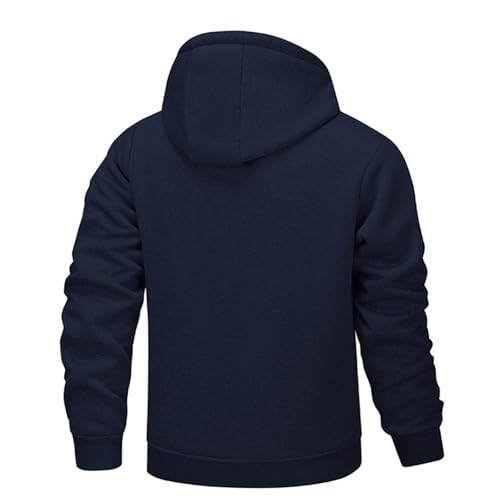 Men's Winter Coats Hunting Plush Warm Vintage Long Sleeve Fleece Lined Zip Up Thicken Sherpa Big and Tall Outerwear3