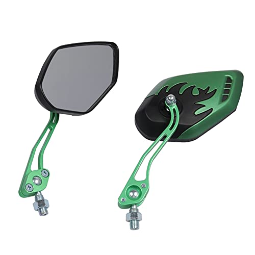 Moto Rear Mirrors For Benelli TNT 125 XSR900 Tmax MT 09 CBR650R BMW R Nine T ER6N Xmax300 Motorcycle Rear View Mirror (Color : Green)