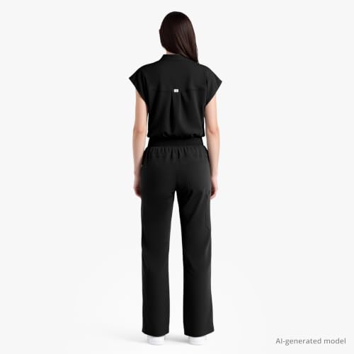 Dvoliaw Scrubs for Women Set, Sleeveless 9-Pocket Straight Leg Yoga Waist by Dvoliaw - Used condition - Image 2