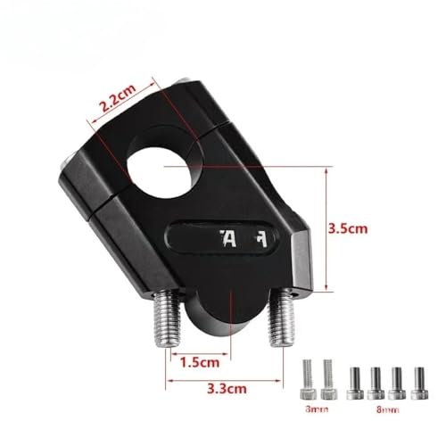 Elevador de manillar de 22 mm para motocicletas MT-07 y FZ6 4