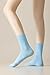 SRYL womens Super soft Combed cotton socks 3-Pairs,(Multicolor may choose) C310 (3 pairs-Light blue)