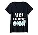 Yes, I'm Always Cold Funny Yes, I'm always cold T-Shirt mit V-Ausschnitt