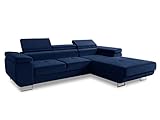 Couch L-Form, Hebeautomatik, Steppsitz, Farbauswahl