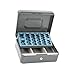 Milageto Register Drawer Money Box Large Capacity Insert Tray Portable Lockable Box Tray Organizer for Retail Cafe, Gray