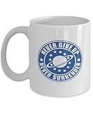 Never give up, never surrender mug. Thermians mug. NSEA Protector. Mathesar. Galaxy mug. Science fiction parody 11/15 oz coffee mug