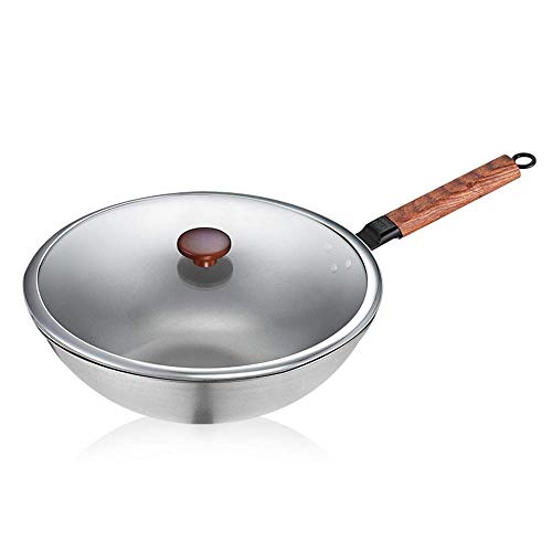 Wok con mango de titanio y antiadherente 30X10.4 cm