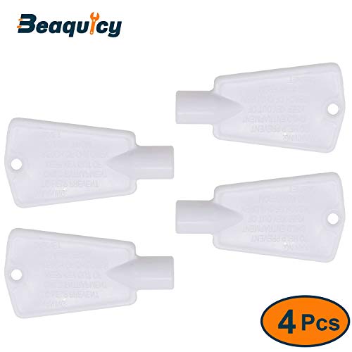 297147700 Freezer Door Lock Key By Beaquicy - Replacement For Gibson Kelvinator Ken-More Freezers (4-Pack) #TOP1