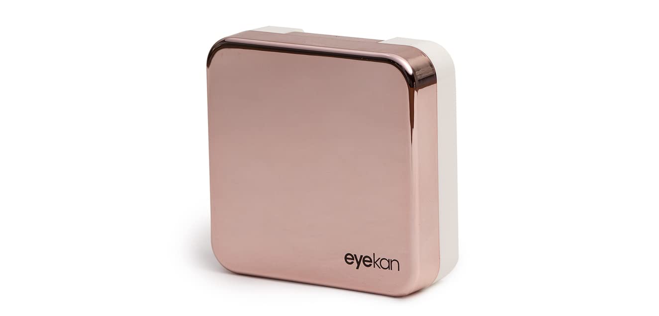 LensKandy Eyekan Travel Contact Lens case Box with Mirror | Rose Gold | Plastic Material 2