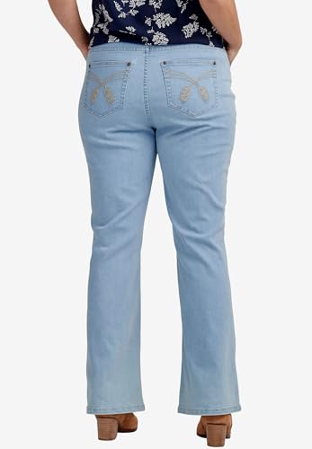 ellos Plus Size Bootcut 5-Pocket Jeans2