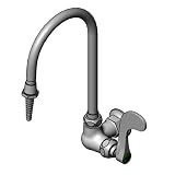 BL-5710-01WH4 Laborarmatur, Einzeltemperatur, Wandhalterung, schwenkbare/starre Düse...
