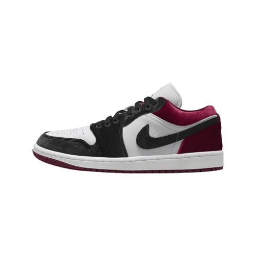 Air Jordan 1 Low SE Women's Shoes (FZ3242-001, Black/White/Team Red/Black) Size 9