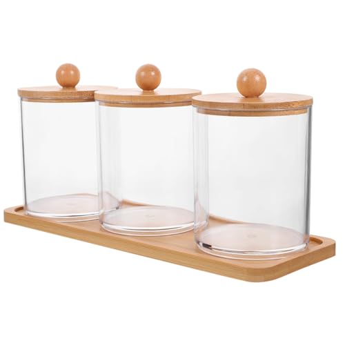 Balacoo 1Juego Pequeños Transparentes Organizadores De Almacenamiento Para Incluye Para Bastoncillos Bolas