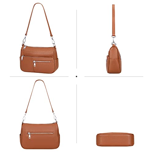 Over Earth Genuine Leather Shoulder Bag Small Crossbody Handbags for Women Ladies Purse4