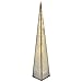 Produktbild Bollweg beleuchtbare Deko-Pyramide mit 12 LEDs, 60 cm, mit Drehmotor und Adapter, 1 Stück, aus Metall Gold
