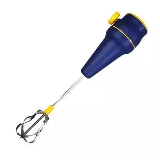 hand power whisk mixer, manual egg beater with stainless steel blades | no battery needed, ergonomic handle, push button operation, kitchen tool, lightweight design