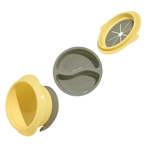SECFOU Tazón De Complemento Alimenticio Para Bebé Taza De Bebe Destete Dirigido Por El Bebé Comedero De Destete Taza De Batido Bol Cuencos Para Pequeños Yellow Páginas