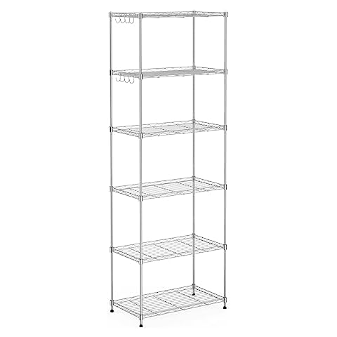 Mondeer 6-Tier Adjustable Metal Shelving Unit Cover