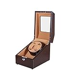 腕時計ワインダーウォッチワインダーボックス 2+3 機械式時計シェーカーモーターケース オーストリッチレザーウォッチボックスコレクションボックス ハイエンド自動巻きボックス ウォッチワインダー(B)