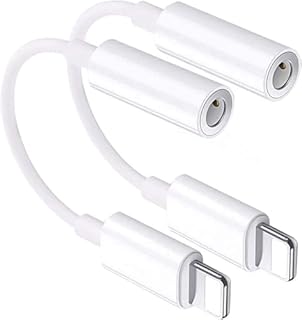 [Apple MFi Certified] iPhone 3.5mm Headphone Jack Adapter,2 Pack for Apple Lightning to 3.5mm Earphones Jack Adapter Cord Dongle Aux Cable Converter Accessories Compatible with iPhone14 13 12 11/Xs/XR